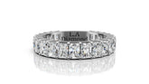14K Gold Emerald-Cut Diamond Half-Eternity Band (3.5 ct)